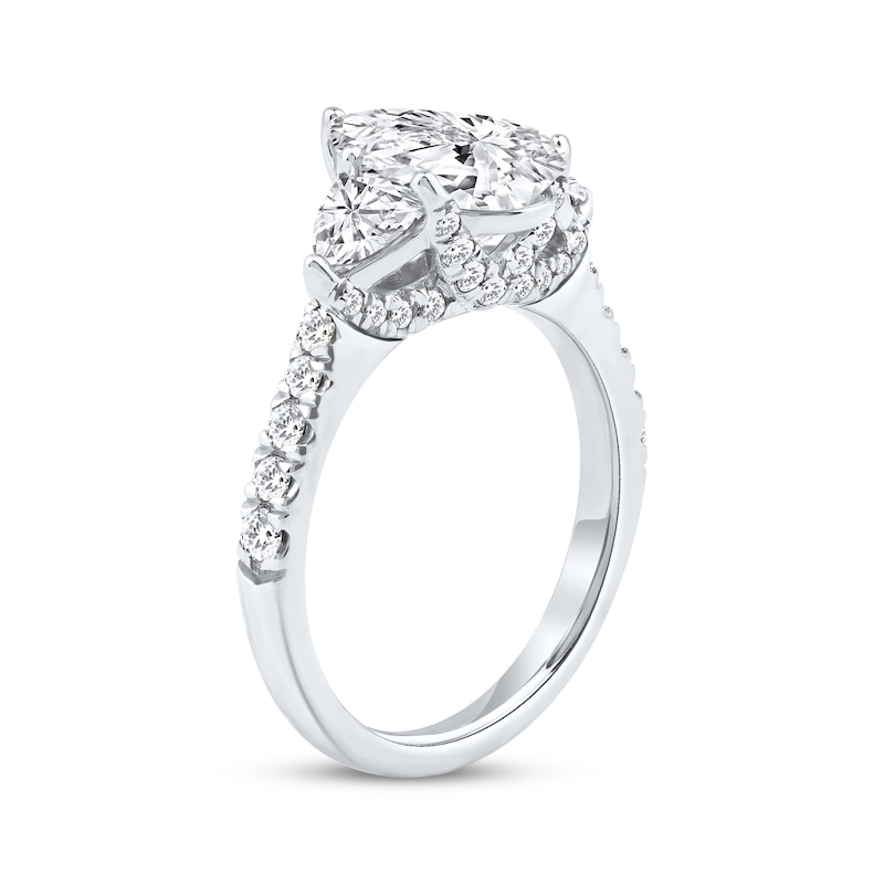 Lab-Grown Diamonds by KAY Pear-Shaped Engagement Ring 3 ct tw 14K White Gold