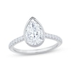 Thumbnail Image 0 of Lab-Grown Diamonds by KAY Pear-Shaped Bezel-Set Engagement Ring 2-1/5 ct tw 14K White Gold