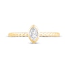 Thumbnail Image 2 of Marquise-Cut Diamond Solitaire Rope Shank Engagement Ring 1/5 ct tw 14K Yellow Gold (I/I1)