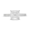 Thumbnail Image 3 of Neil Lane Artistry Cushion-Cut Lab-Grown Diamond Engagement Ring 4-5/8 ct tw 14K White Gold