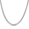 Thumbnail Image 1 of Solid Diamond-Cut Curb Cuban Chain Necklace & Bracelet Set 5.3mm Sterling Silver