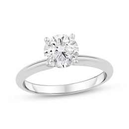 Now + Forever Lab-Grown Diamonds Round-Cut Solitaire Engagement Ring 1-1/4 ct tw 14K White Gold (I/SI2)