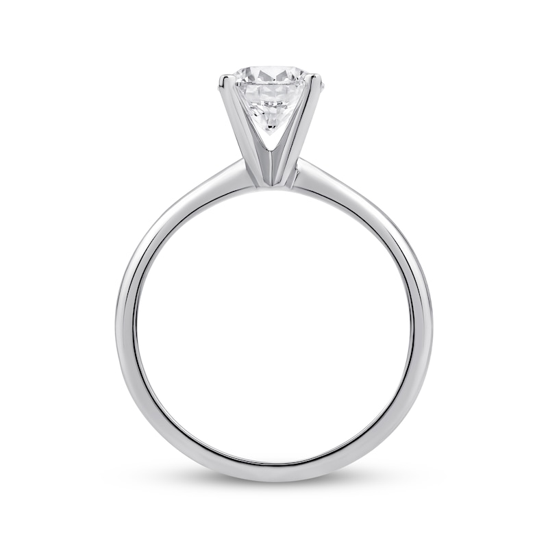 Lab-Grown Diamonds by KAY Round-Cut Solitaire Engagement Ring 1-1/4 ct tw 14K White Gold (I/SI2)