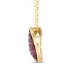 Thumbnail Image 2 of Godiva x Le Vian Ruby Heart Necklace 1/6 ct tw Diamonds 14K Honey Gold 19&quot;