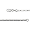 Thumbnail Image 4 of Diamond-Cut Solid Cube Bead Chain Necklace 2.5mm Sterling Silver 18&quot;