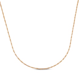 Solid Twist Box Chain 1.1mm 14K Rose Gold 18&quot;