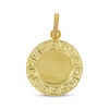 Thumbnail Image 2 of Virgin Mary Greek Key Border Medallion Charm 14K Yellow Gold