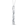 Thumbnail Image 2 of Memories, Moments, Magic Diamond Three-Stone Twist Drop Necklace 1/2 ct tw 10K White Gold 18&quot;