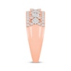 Thumbnail Image 2 of Diamond Multi-Row Anniversary Ring 1/2 ct tw 10K Rose Gold