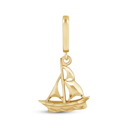 Charmed Memories Sailboat Charm 10K Yellow Gold