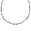 Thumbnail Image 1 of Solid Layered Foxtail Chain & Snake Chain Necklace Stainless Steel 20.75&quot;