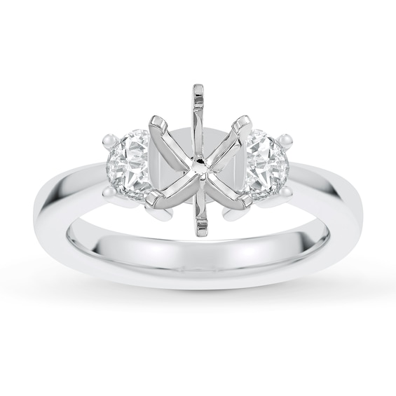 Lab-Created Diamonds by KAY Engagement Ring Setting 3/8 ct tw 14K White Gold