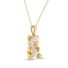 Thumbnail Image 2 of Teddy Bear Jewelry Collection Honoring St. Jude Diamond Necklace 1/5 ct tw 10K Yellow Gold 18&quot;