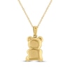 Thumbnail Image 3 of Teddy Bear Jewelry Collection Honoring St. Jude Diamond Necklace 1/5 ct tw 10K Yellow Gold 18&quot;