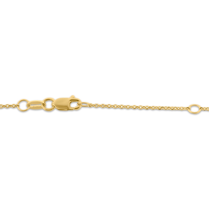 Main Image 4 of Teddy Bear Jewelry Collection Honoring St. Jude Diamond Necklace 1/5 ct tw 10K Yellow Gold 18&quot;