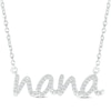 Thumbnail Image 1 of Diamond &quot;Nana&quot; Necklace 1/10 ct tw Sterling Silver 18&quot;