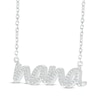 Thumbnail Image 2 of Diamond &quot;Nana&quot; Necklace 1/10 ct tw Sterling Silver 18&quot;