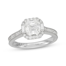 Neil Lane Artistry Heritage Square Emerald-Cut Lab-Grown Diamond Engagement Ring 2-1/2 ct tw Platinum