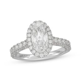 Neil Lane Artistry Heritage Oval-Cut Lab-Created Diamond Halo Engagement Ring 2-1/3 ct tw Platinum