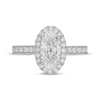 Thumbnail Image 2 of Neil Lane Artistry Heritage Oval-Cut  Lab-Grown diamond Halo Engagement Ring 2-1/3 ct tw Platinum