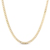 Thumbnail Image 0 of Solid Diamond-Cut Flat Curb Chain Necklace 5mm 14K Yellow Gold 24"