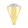 Thumbnail Image 1 of Men's Diamond Circle Ring 3/4 ct tw Round-cut 10K Yellow Gold