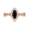 Thumbnail Image 6 of Neil Lane Marquise-Cut Black Diamond & White Diamond Engagement Ring 1-1/5 ct tw 14K Yellow Gold