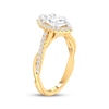 Thumbnail Image 1 of Lab-Created Diamonds by KAY Marquise-Cut Twist Shank Engagement Ring 1-1/4 ct tw 14K Yellow Gold