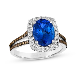 Le Vian Oval-Cut Tanzanite Ring 1/2 ct tw Diamonds 14K Vanilla Gold