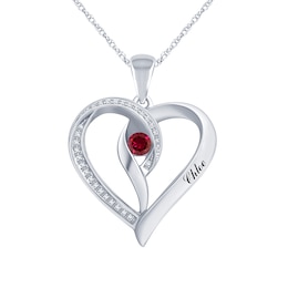 Birthstone Engravable Necklace