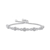 Thumbnail Image 1 of Diamond Infinity Bolo Bracelet 1/10 ct tw Sterling Silver