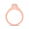 Thumbnail Image 3 of Round-Cut Diamond Halo Bridal Set 1/3 ct tw 10K Rose Gold