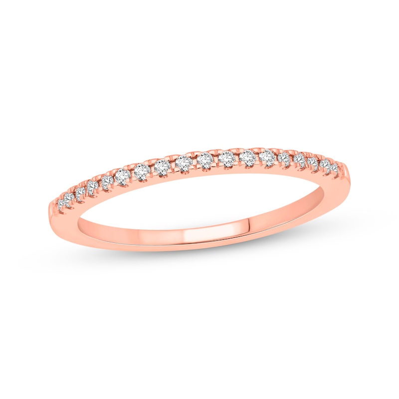 Main Image 1 of Diamond Wedding Band 1/10 ct tw 10K Rose Gold