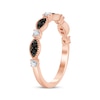 Thumbnail Image 2 of Black & White Diamond Anniversary Band 1/4 ct tw 10K Rose Gold