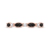 Thumbnail Image 3 of Black & White Diamond Anniversary Band 1/4 ct tw 10K Rose Gold