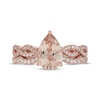 Thumbnail Image 3 of Neil Lane Pear-Shaped Morganite & Diamond Twist Shank Bridal Set 1/2 ct tw 14K Rose Gold