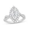 Thumbnail Image 1 of Lab-Grown Diamonds by KAY Marquise-Cut Halo Engagement Ring 2-1/4 ct tw 14K White Gold