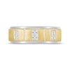 Thumbnail Image 3 of Men's Square-Cut Diamond Wedding Band 1/2 ct tw 10K Two-Tone Gold