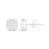 Thumbnail Image 1 of Multi-Diamond Halo Stud Earrings 1-1/2 ct tw 14K White Gold