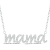 Thumbnail Image 1 of Diamond &quot;Mama&quot; Necklace 1/10 ct tw Sterling Silver 18&quot;