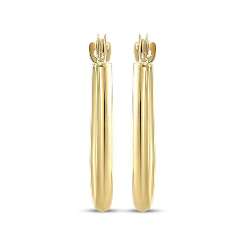 Main Image 2 of Hollow U-Hoop Earrings 16mm 14K Yellow Gold