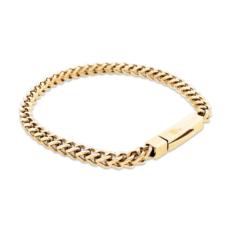 Solid Foxtail Chain Bracelet Stainless Steel 9"