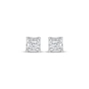 Thumbnail Image 2 of Radiant Reflections Princess-Cut Diamond Solitaire Stud Earrings 1/3 ct tw Sterling Silver (J/I3)