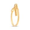 Thumbnail Image 2 of &quot;Ti Amo&quot; Padlock Chain Link Ring 10K Yellow Gold