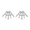 Thumbnail Image 2 of Diamond Five-Row Split J-Hoop Huggie Earrings 1/3 ct tw 10K White Gold