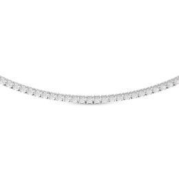 THE LEO Diamond Tennis Necklace 7 ct tw 14K White Gold 16&quot;