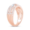 Thumbnail Image 2 of Marquise & Round-Cut Diamond Three-Row Anniversary Ring 7/8 ct tw 14K Rose Gold