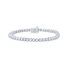 Thumbnail Image 1 of Lab-Grown Diamonds by KAY Tennis Bracelet 1/2 ct tw Sterling Silver 7&quot;