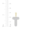 Thumbnail Image 3 of Diamond Puff Letter T Initial Charm 1/3 ct tw 10K Yellow Gold