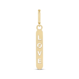 Charmed Memories &quot;LOVE&quot; Bar Charm 10K Yellow Gold